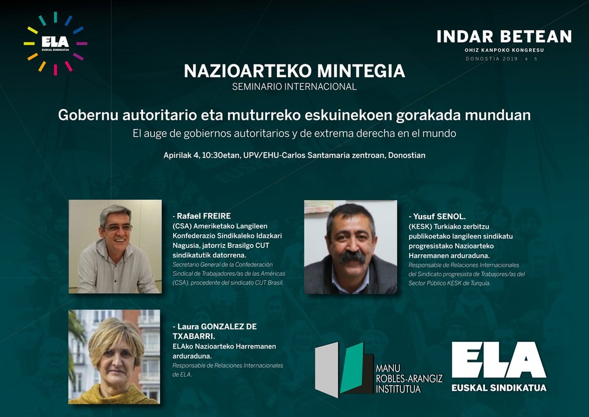 El auge de gobiernos autoritarios y de extrema derecha en el mundo a debate #IndarBetean El auge de gobiernos autoritarios y de extrema derecha en el mundo a debate #IndarBetean
