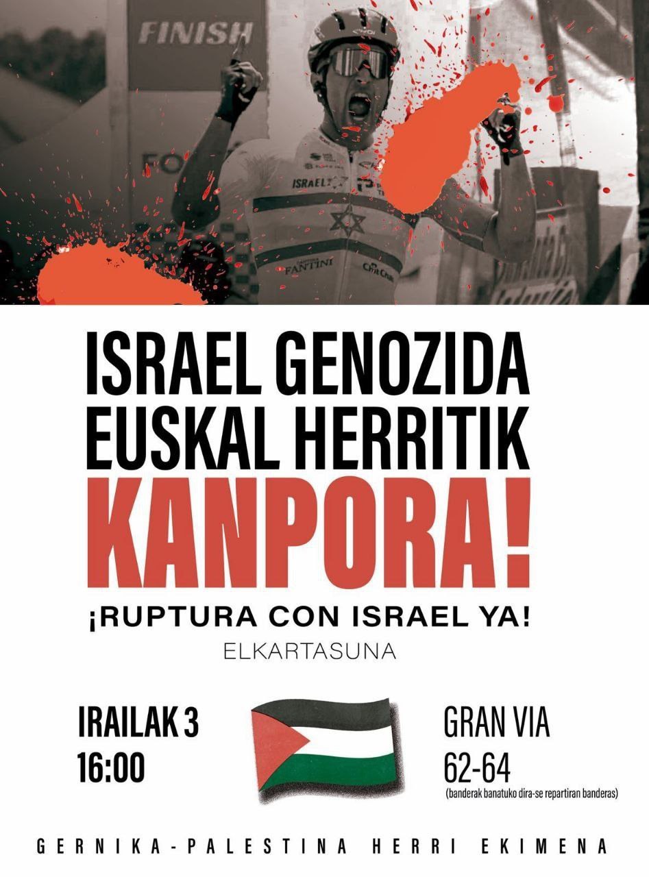 ELA apoyará las movilizaciones convocadas en Euskal Herria en favor del pueblo Palestino