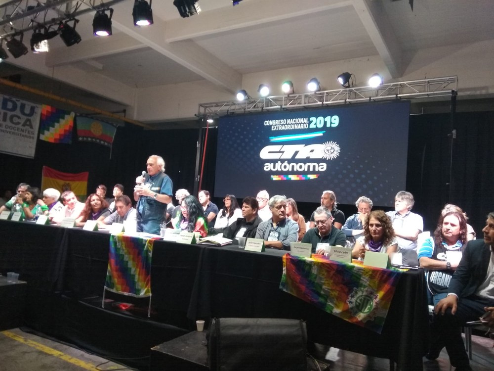 ELA, en el Congreso Extraordinario de la CTA-Autónoma