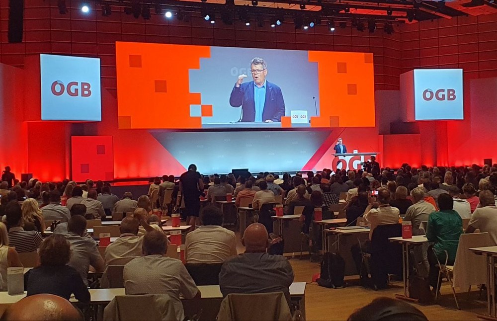 ELA ha participado en el  20º Congreso de la OGB, central sindical unitaria de Austria