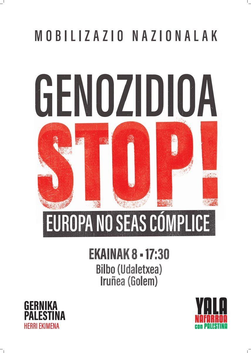 ELA llama a participar en la campaña Solidadad Activa y en las movilizaciones de Gernika-Palestina ELA llama a participar en la campaña Solidadad Activa y en las movilizaciones de Gernika-Palestina