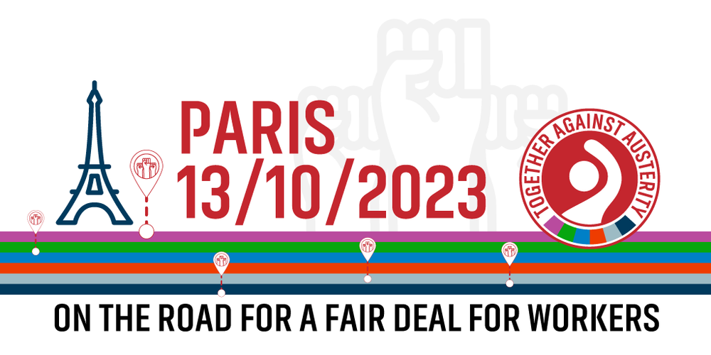 ELA participa en Paris en la movilización europea contra la austeridad y en defensa de los salarios y la igualdad ELA participa en Paris en la movilización europea contra la austeridad y en defensa de los salarios y la igualdad