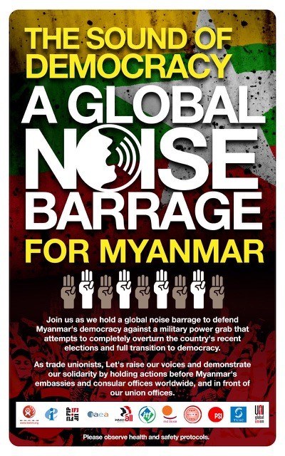 ELA se solidariza con el pueblo de Myanmar ELA se solidariza con el pueblo de Myanmar