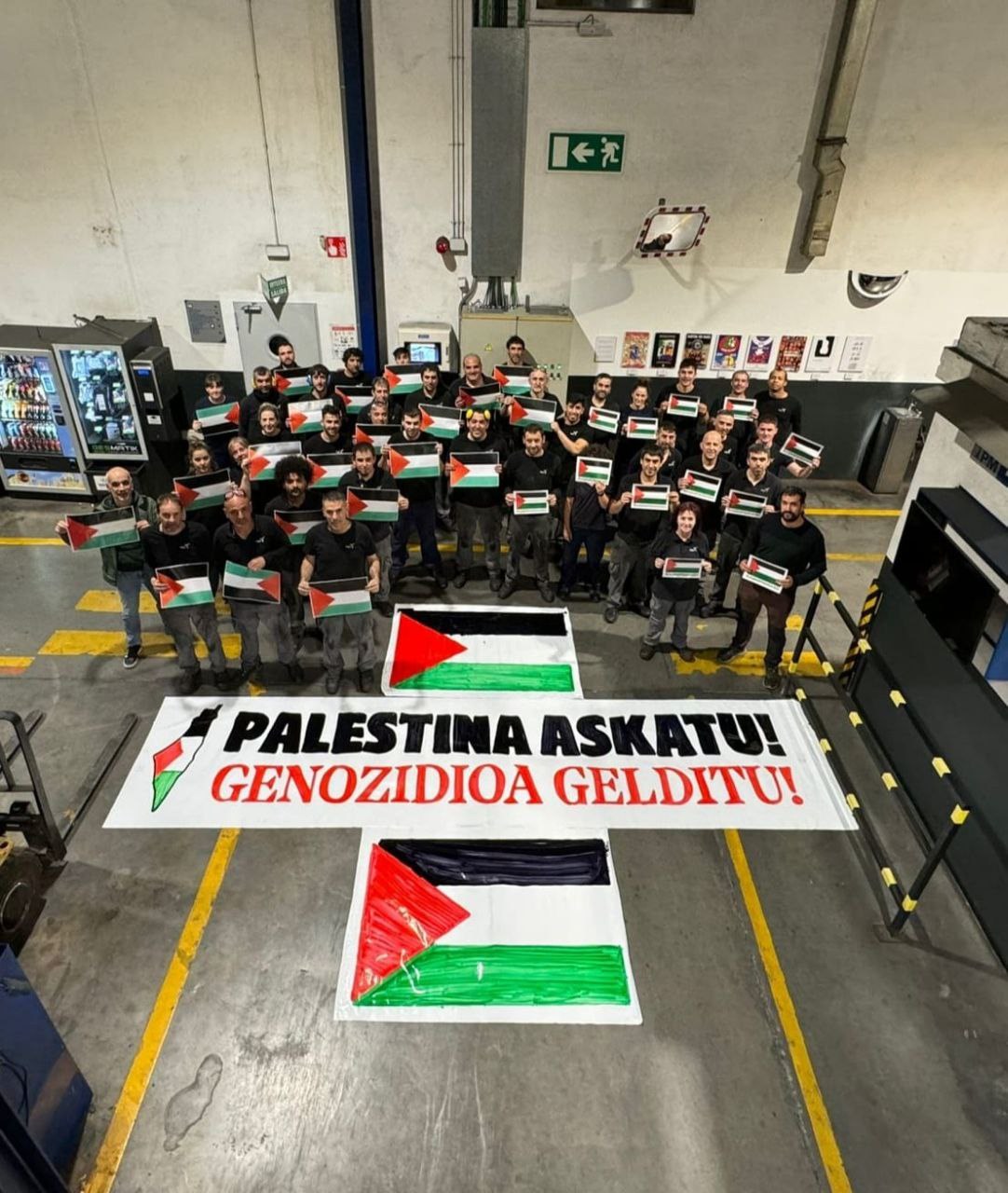 Movilizaciones en los centros de trabajo para exigir que pare el genocidio provocado por Israel Movilizaciones en los centros de trabajo para exigir que pare el genocidio provocado por Israel