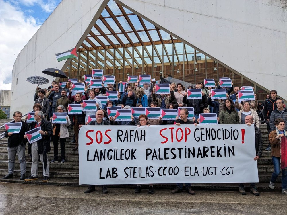 STOP genocidio | Langileok Palestinarekin