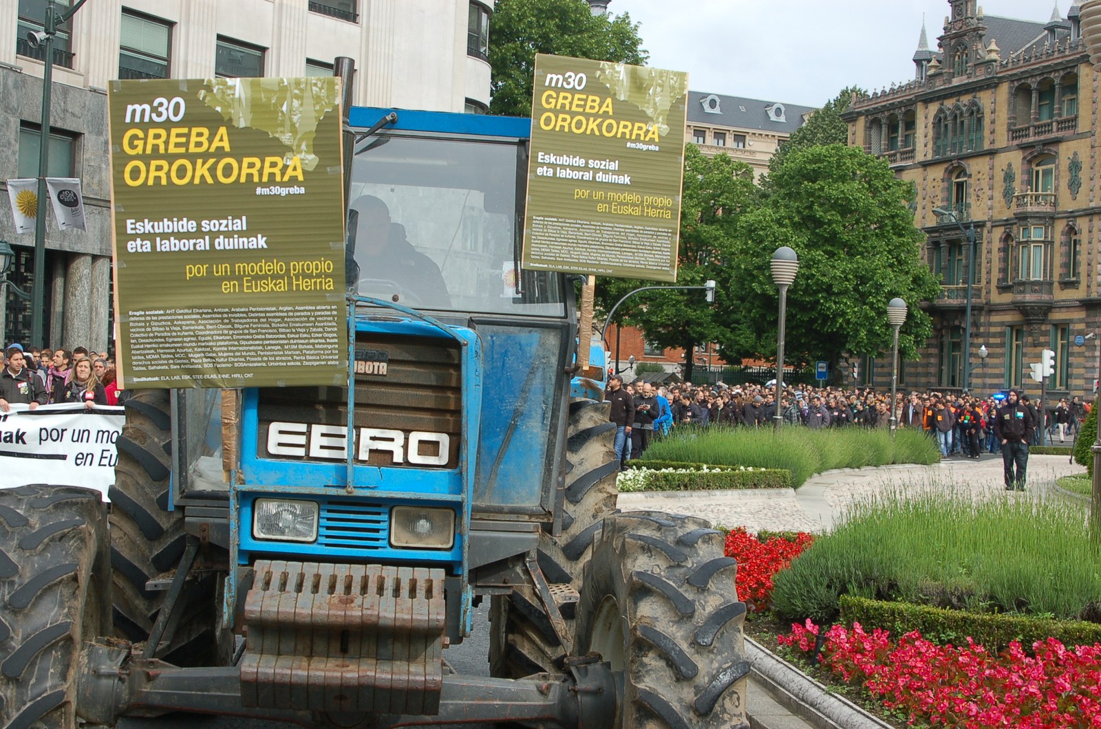 La huelga general está teniendo un amplio seguimiento