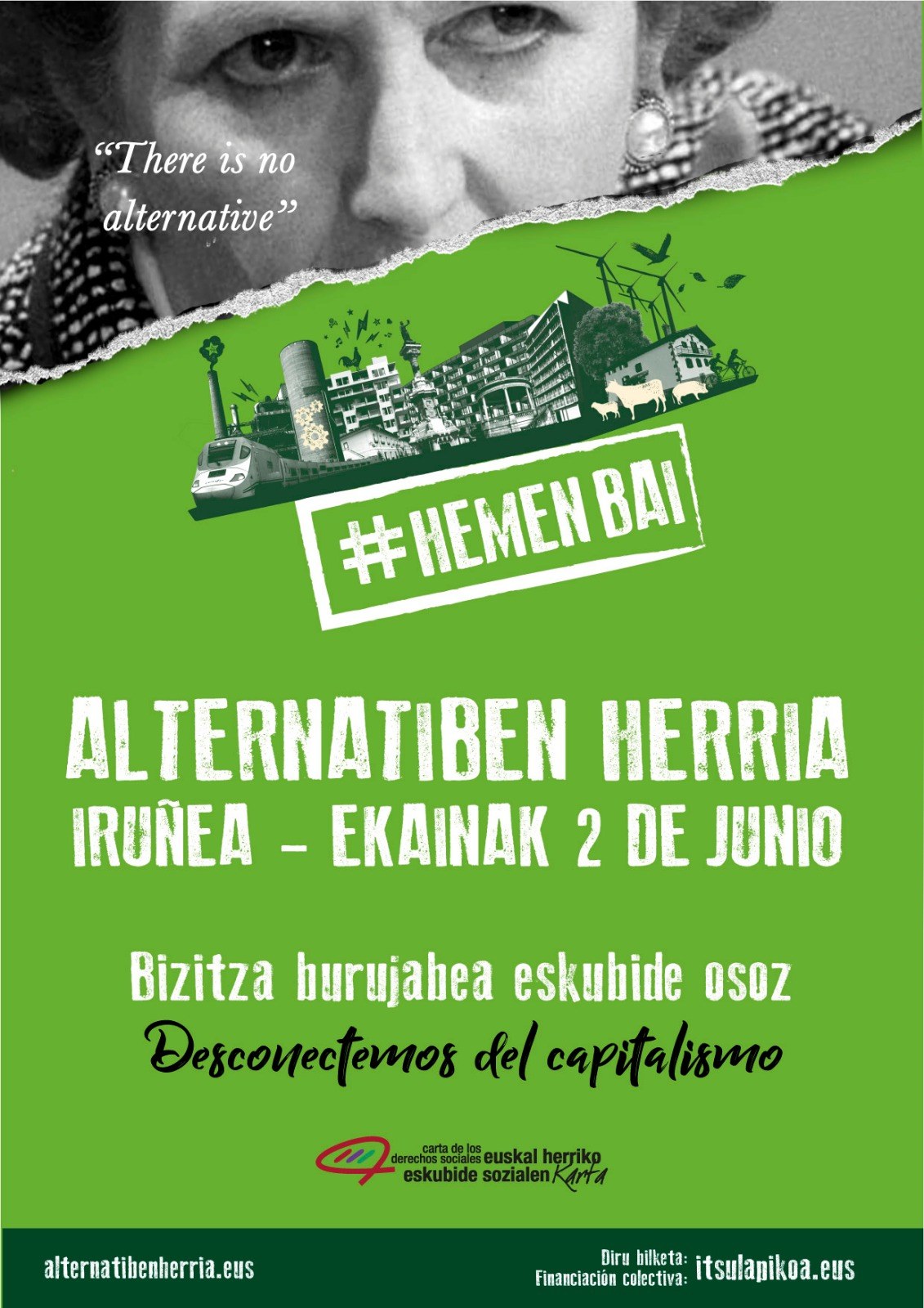 ¡Desconectemos del capitalismo! ¡El sábado todxs a Alternatiben Herria en Iruñea!