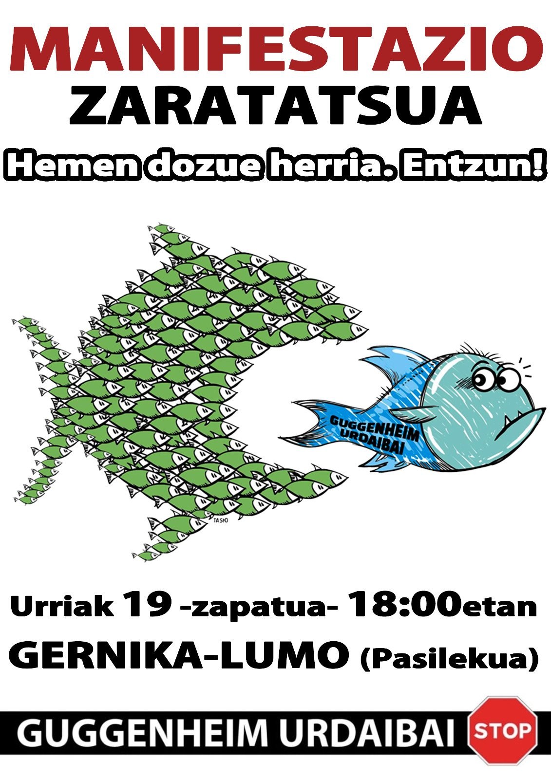 ELA llama a participar en la manifestación del 19 de octubre