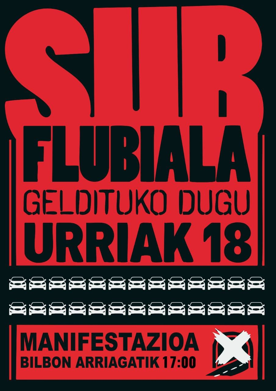 ELA apoya la manifestación contra el túnel subfluvial que quieren construir bajo la ría de Bilbao