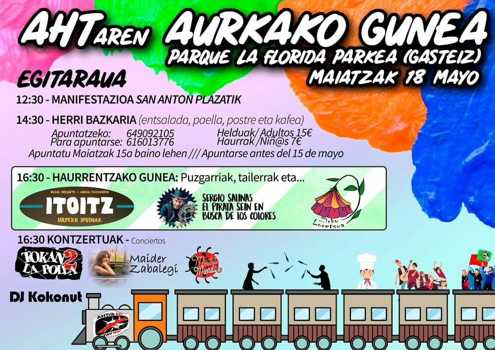 ELA apoya la manifestación de Gasteiz bajo el lema `No al TAV, Si al Tren Social´