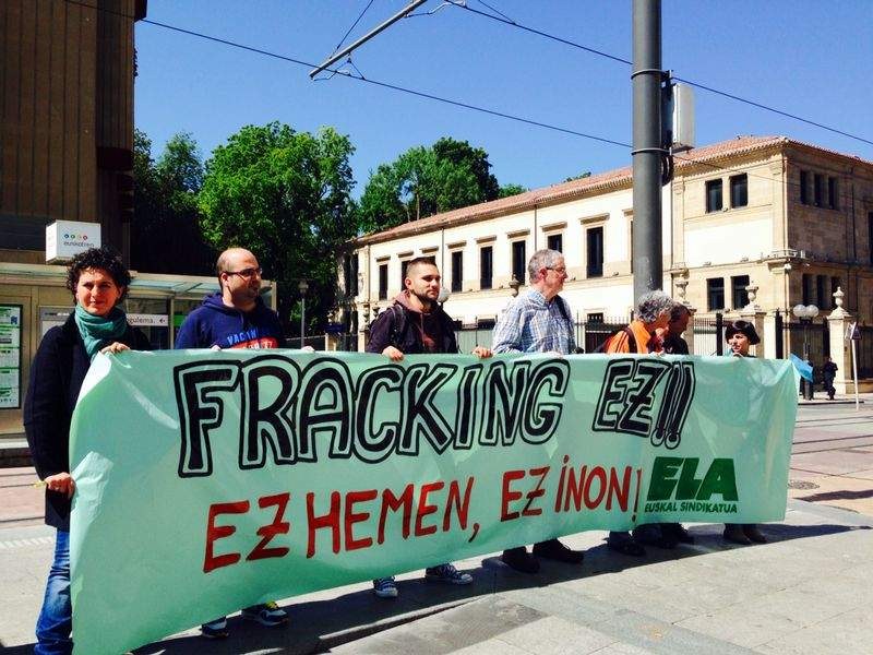 Movilización contra el Fracking en Gasteiz