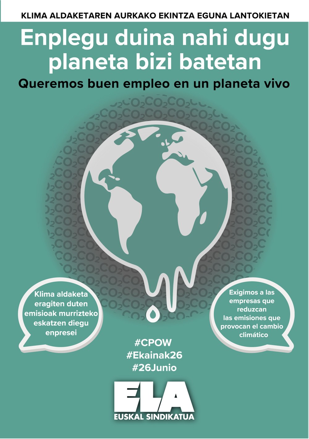 ELA exige en 100 empresas compromisos concretos contra el cambio climático