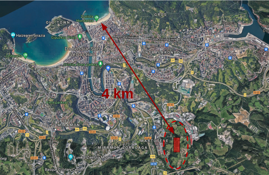 ELA se opone a la construcción de una instalación de olas artificiales en la zona de Antondegi de Donostia