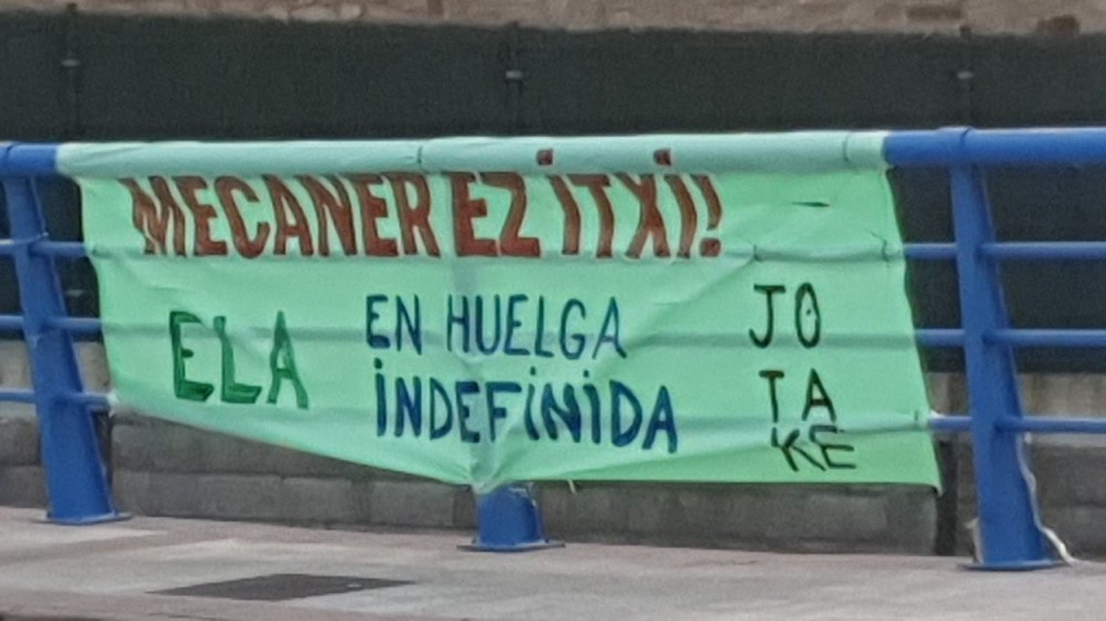 ELA valora positivamente el seguimiento del primer día de la huelga indefinida