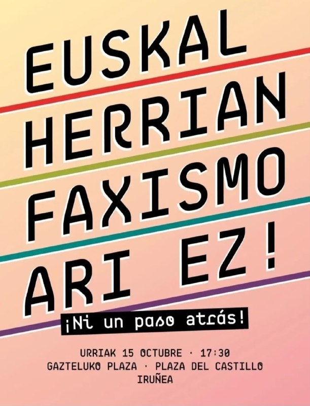 ELA llama a participar en el muro de contención antifascista contra el provocador Vito Quiles