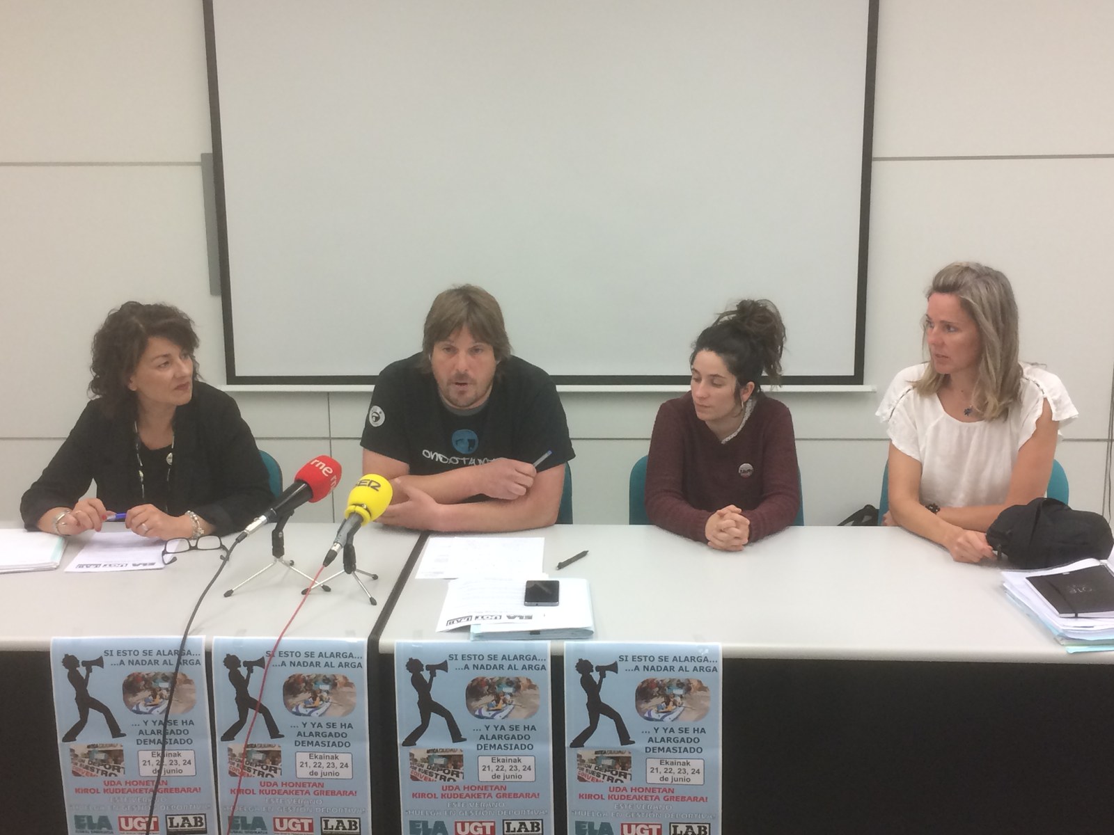 21, 22, 23 y 24 de junio: huelga en gestión deportiva