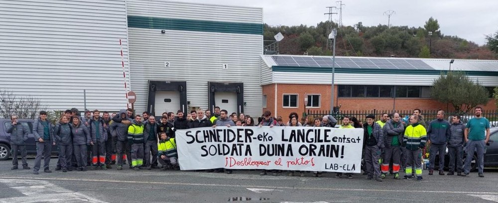 Comienzan los paros en Schneider (Gares) para reivindicar condiciones más justas