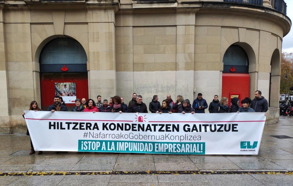 Concentración para denunciar las últimas tres muertes laborales