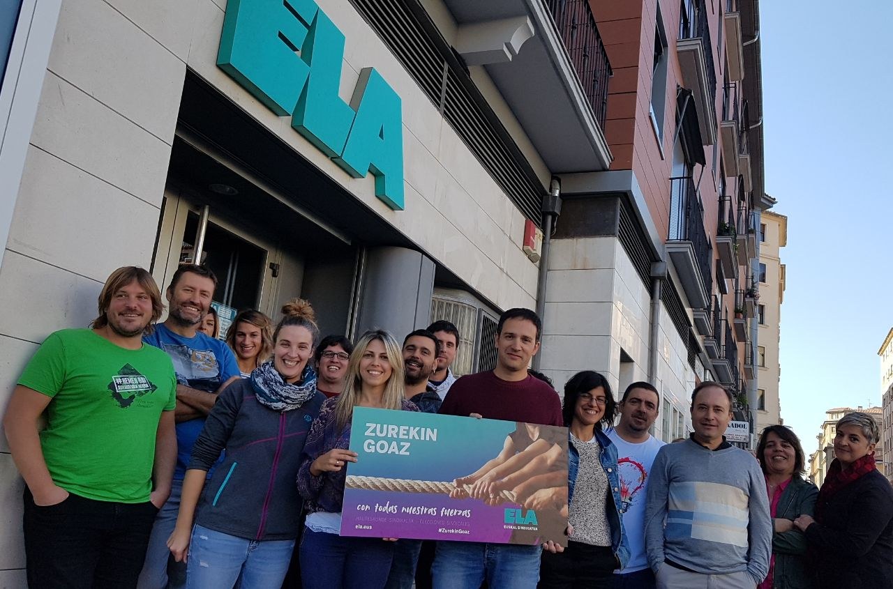 ELA está a solo 149 delegados de ser el primer sindicato en Navarra
