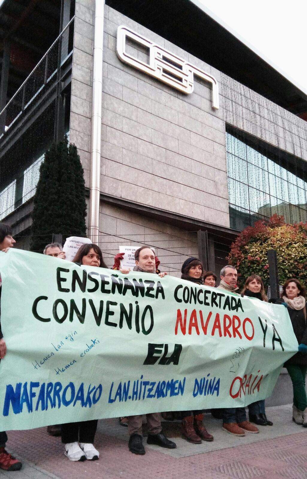 ELA exige la negociación de un Convenio colectivo navarro de enseñanza concertada para que las plantillas dejen de ser mano de obra barata