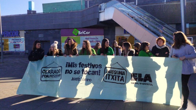 ELA exige que las empresas de comercio de alimentación no abran el Jueves Santo y que se respete el derecho al descanso de las trabajadoras