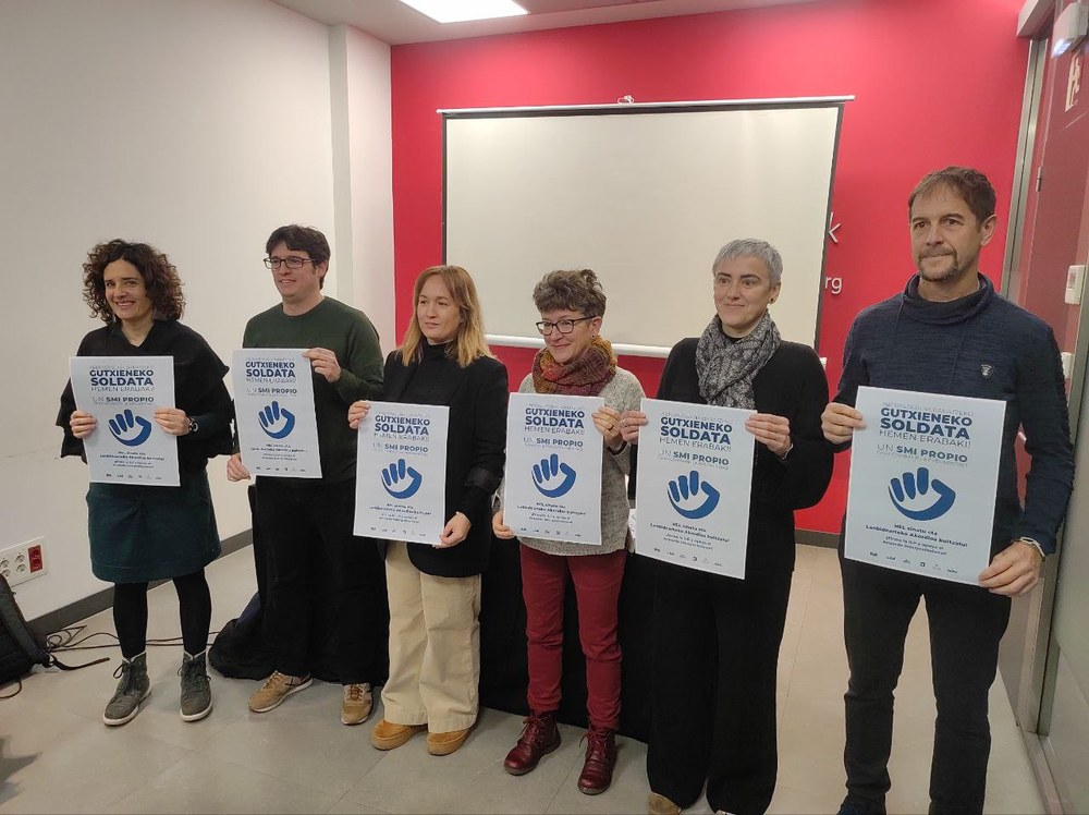 ELA, LAB, ESK, Steilas, Hiru y Etxalde abren el camino hacia un salario mínimo propio