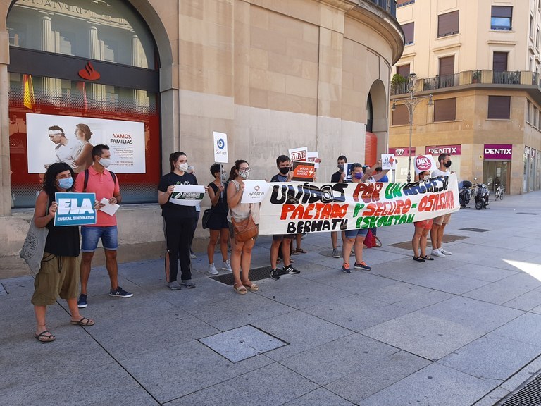 ELA pide una vez más al Gobierno de Navarra que dé pasos para la consolidación del personal eventual de Educación (40%)