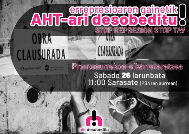 ELA se reafirma en su oposición al TAV y se solidariza con las personas detenidas de Mugitu!