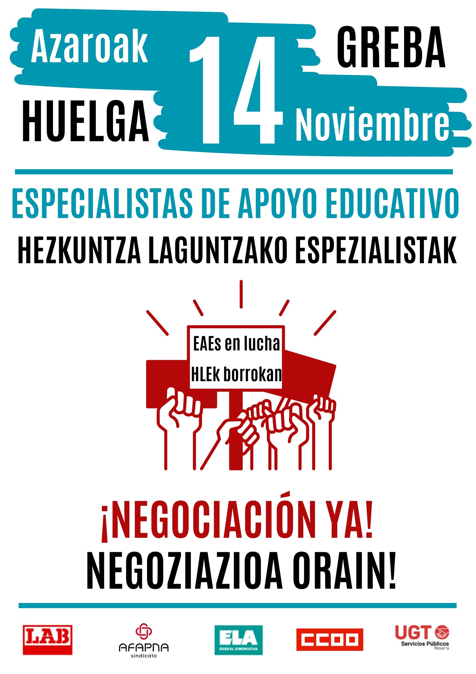 Huelga el 14 de noviembre