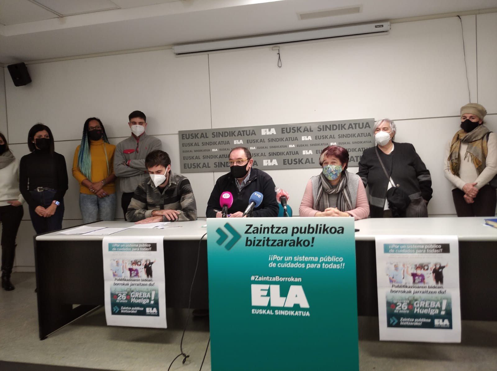 ELA convoca una huelga el 26 de enero en Nafarroa para publificar el sector de los cuidados