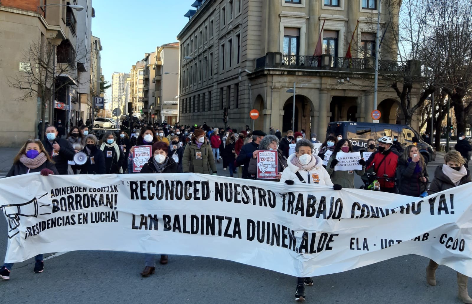Huelga y movilizaciones por un convenio de residencias de Navarra que mejore las condiciones de trabajo y la calidad del servicio
