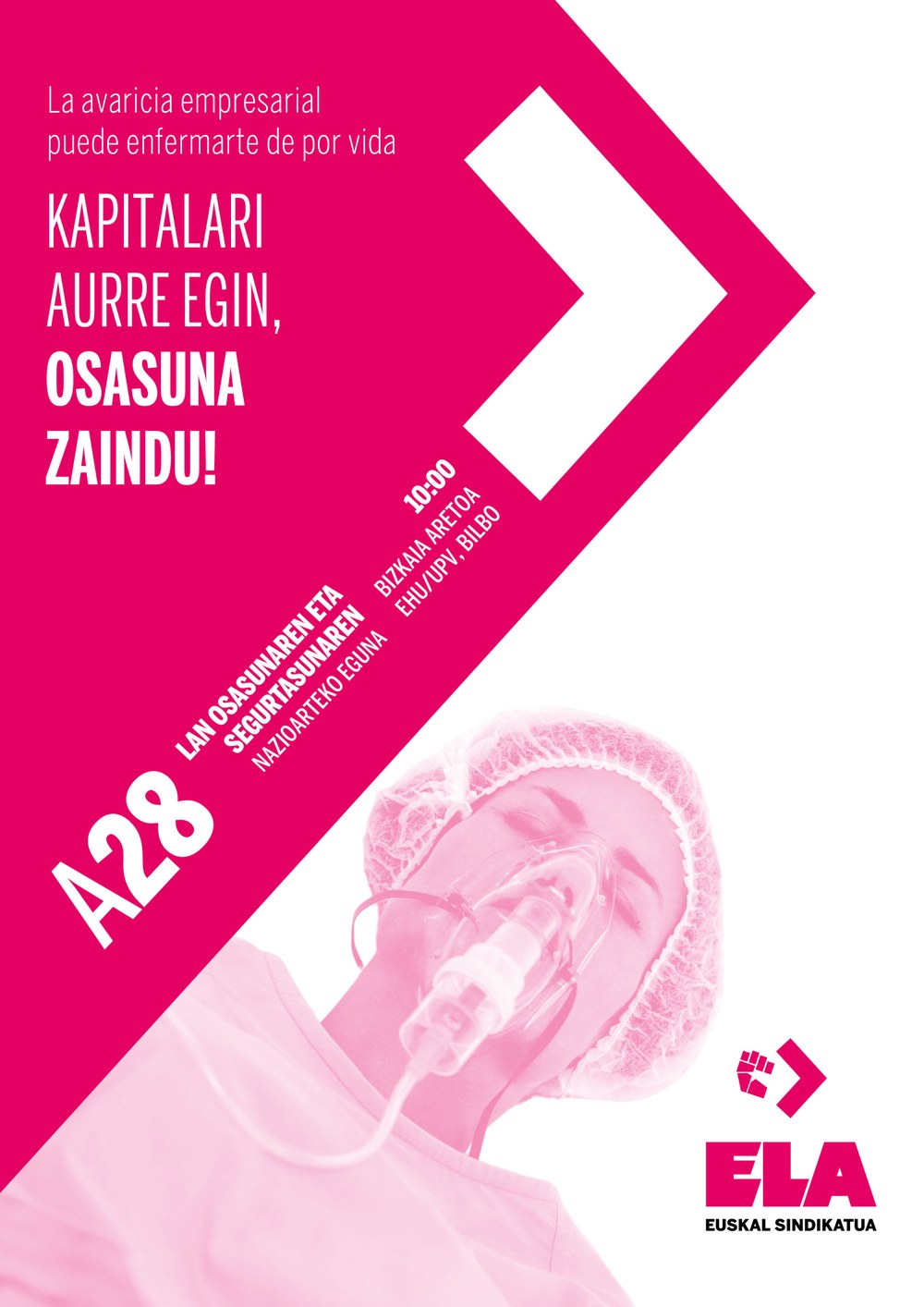 La avaricia empresarial puede enfermarte de por vida. Kapitalari aurre egin, osasuna zaindu!