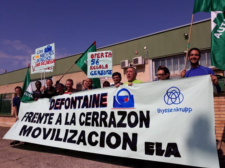 La plantilla de Defontaine gana la huelga y consigue blindar su convenio de empresa