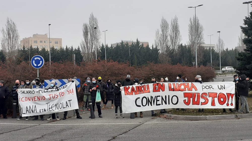 La plantilla de Lácteos de Navarra y Tecnolat (Kaiku) consiguen desbloquear la negociación del convenio gracias a las movilizaciones