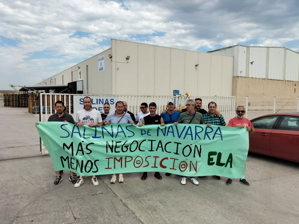 La plantilla de Salinas de Navarra (antigua Potasas) se moviliza para mejorar sus condiciones laborales