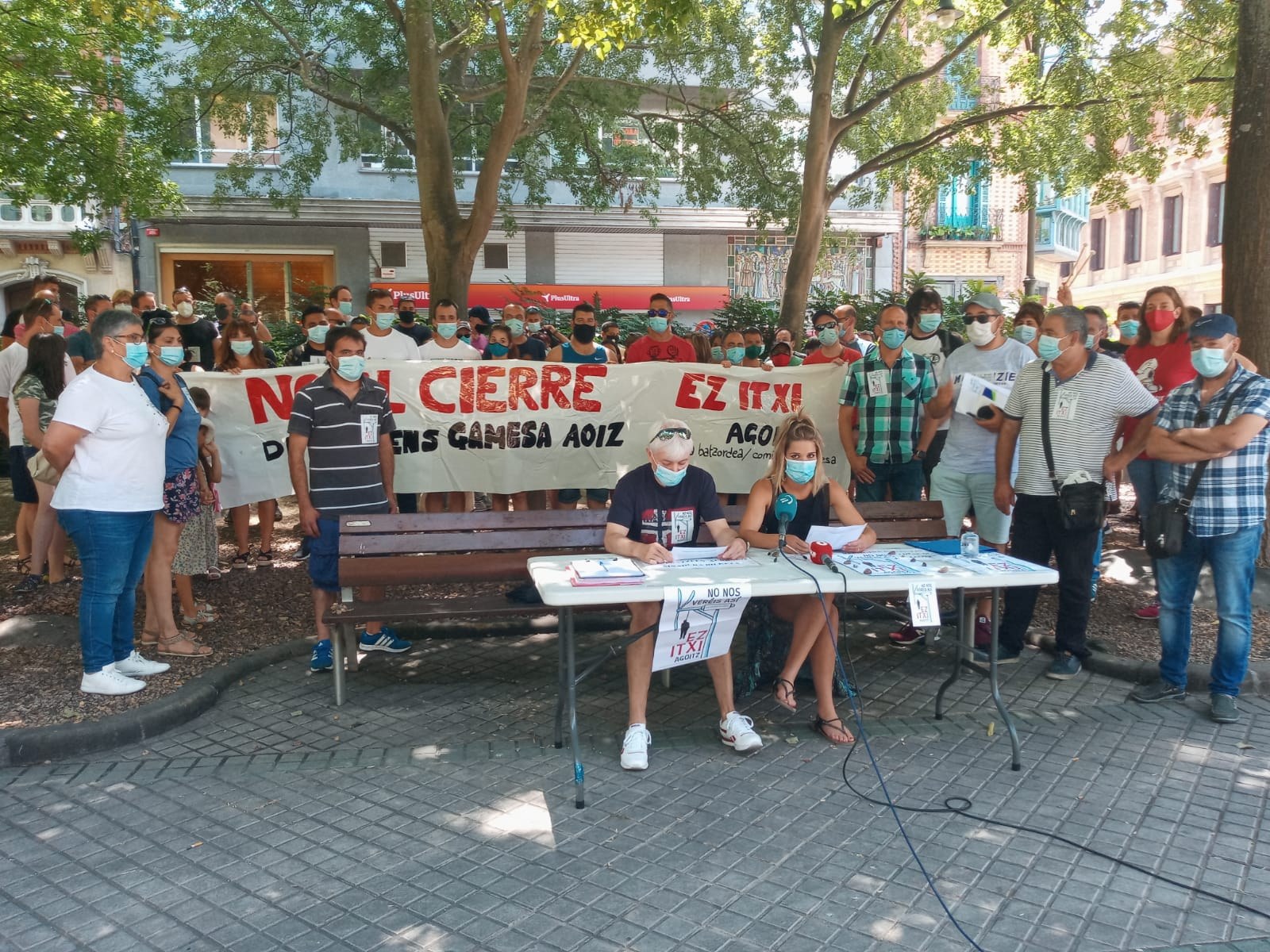 La plantilla de Siemens Gamesa marchará desde Aoiz hasta Pamplona para defender sus puestos de trabajo