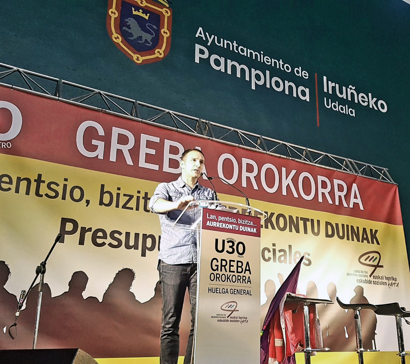 Lakuntza: “La huelga general del 30 de enero es una oportunidad para unir todas las luchas”