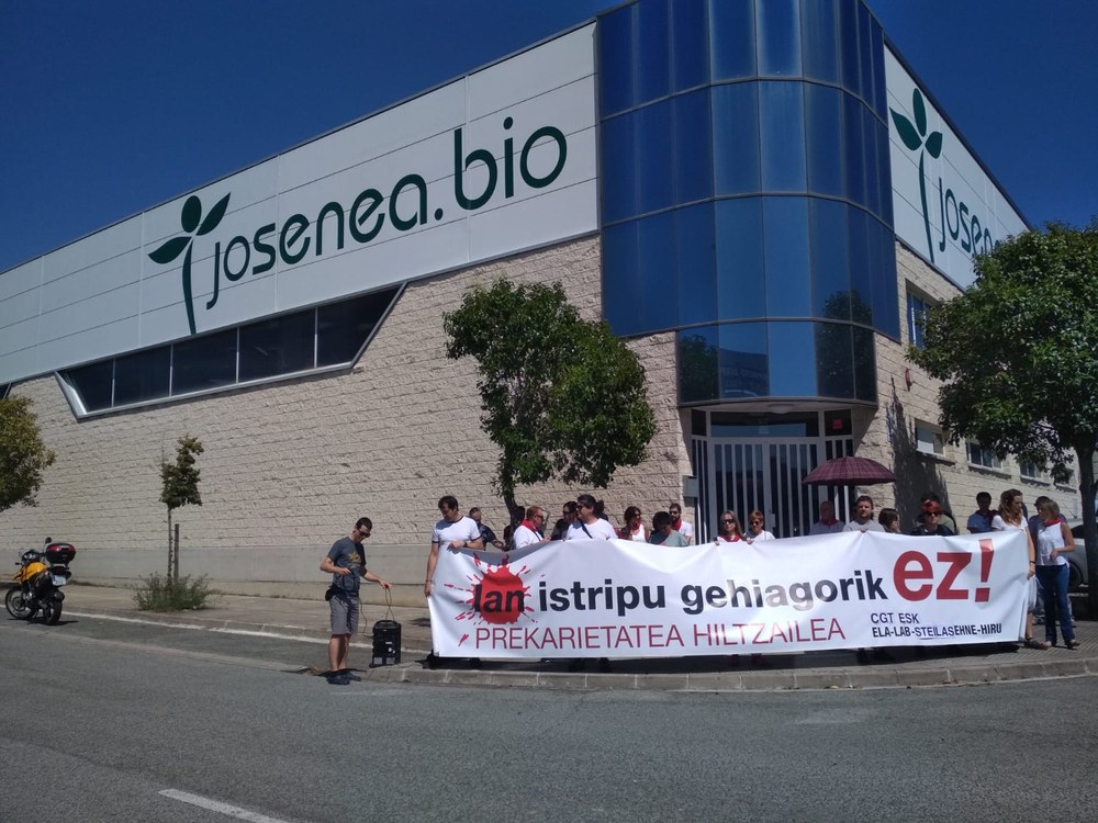 Los sindicatos han denunciado el accidente laboral mortal ocurrido en Lumbier