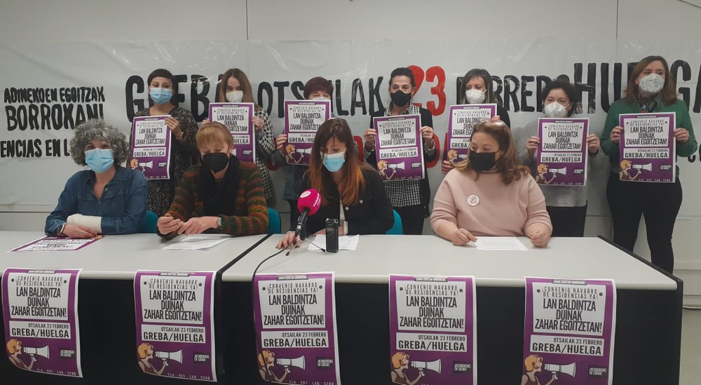 Los sindicatos mayoritarios convocan otra jornada de huelga en las residencias de Navarra el 23 de febrero