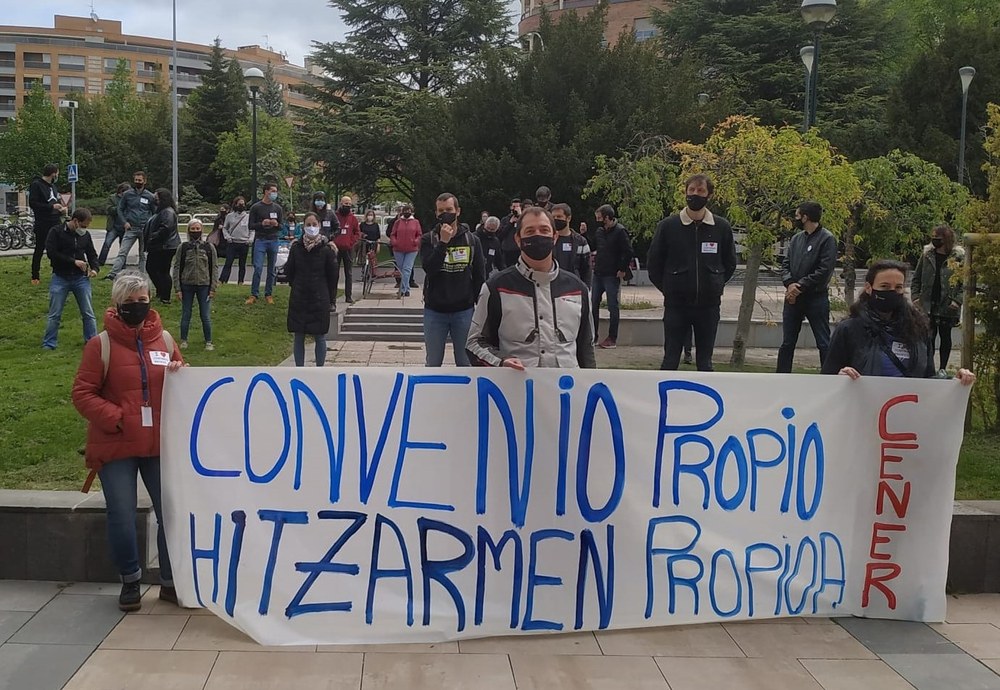 Paros y movilizaciones de la plantilla de CENER por un convenio propio