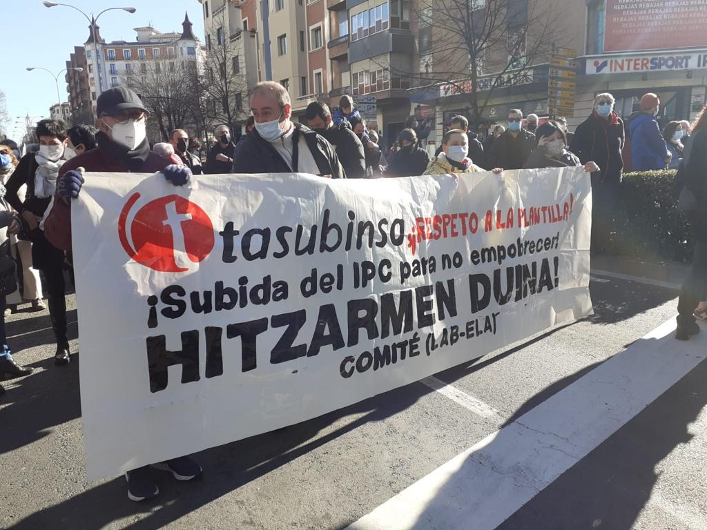 UGT y CCOO han acordado un convenio de eficacia limitada en Tasubinsa siendo minoría en el comité de empresa