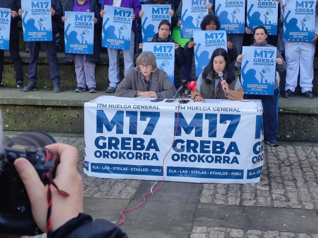 Unos 200 comités y juntas de personal de Navarra se adhieren a la huelga general del 17M