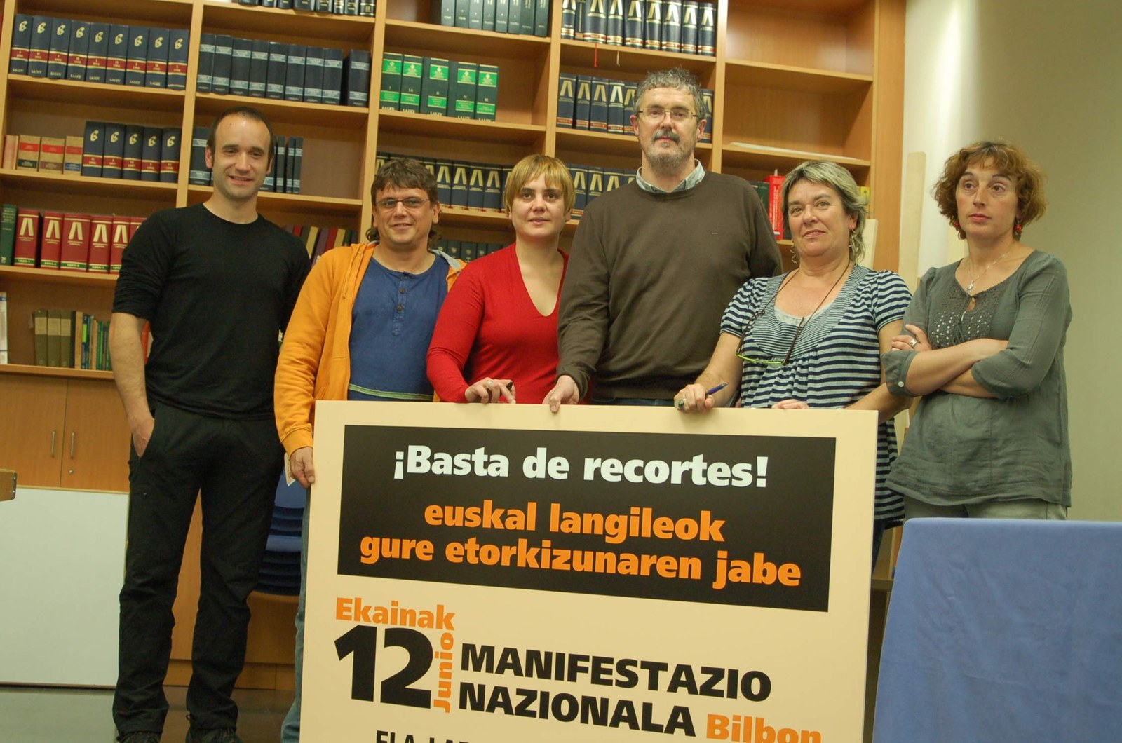 12 de junio: manifestación contra los recortes de Zapatero,  en Bilbao
