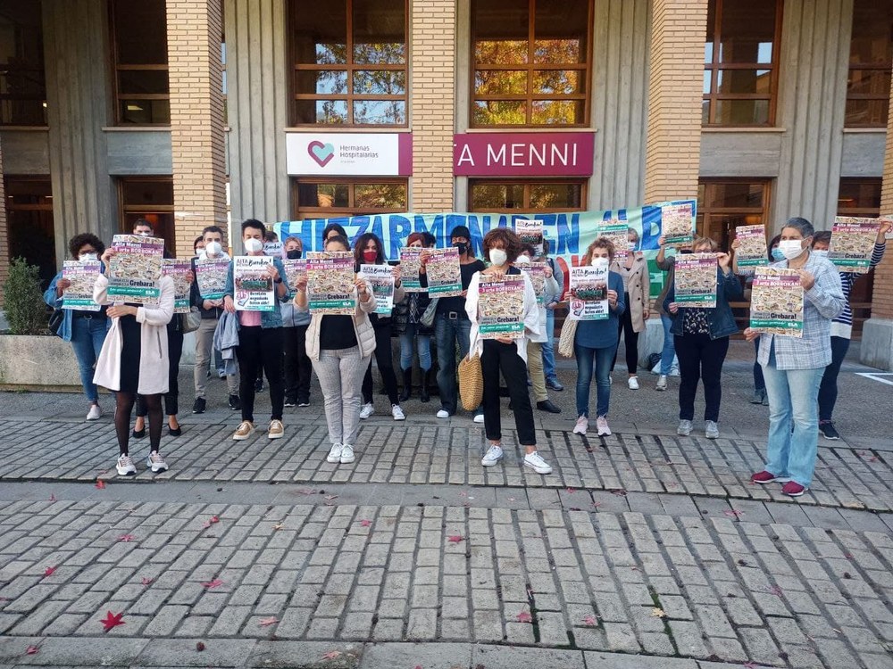 13 y 14 de octubre, y 2,3 y 4 de noviembre, huelga en el hospital Aita Menni, de Arrasate, y sus centros exteriores
