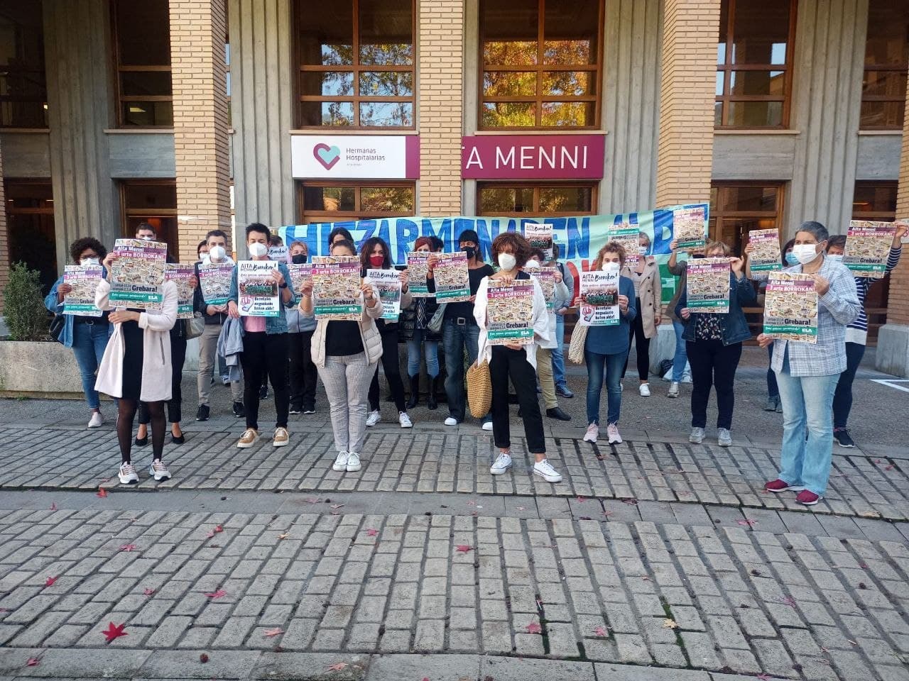 13 y 14 de octubre, y 2,3 y 4 de noviembre, huelga en el hospital Aita Menni, de Arrasate, y sus centros exteriores