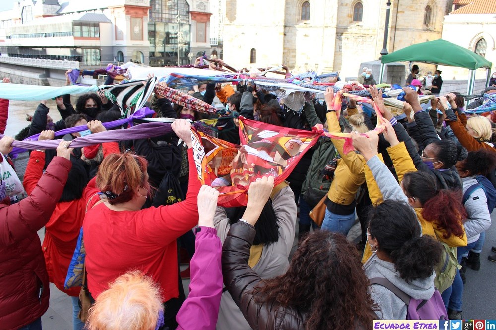 "Fronteras, Trasnacionales y Migraciones" en cuestión, dentro de la Vª Acción Internacional de la Marcha Mundial de Mujeres, que parte este 17 de octubre hasta el 6 de marzo de 2021 en Euskal Herria