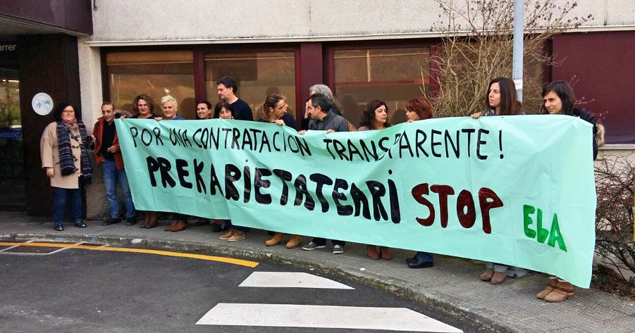 215 contratos en Osakidetza los últimos 4 años
