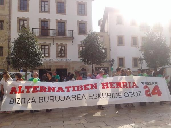 Acto en Bilbao para apoyar Alternatiben Herria
