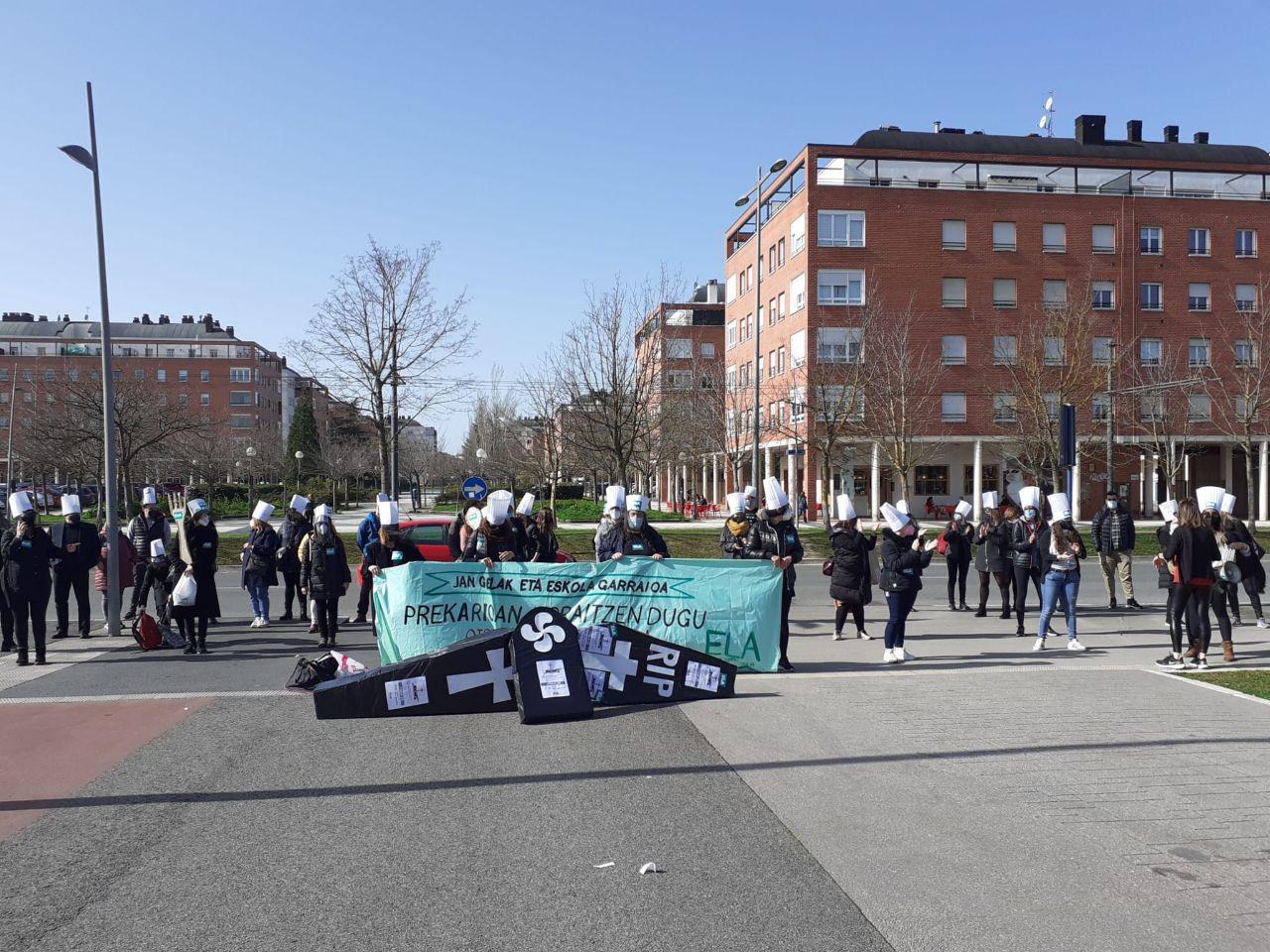 Alto seguimiento de la segunda jornada de huelga en los comedores y transporte escolar
