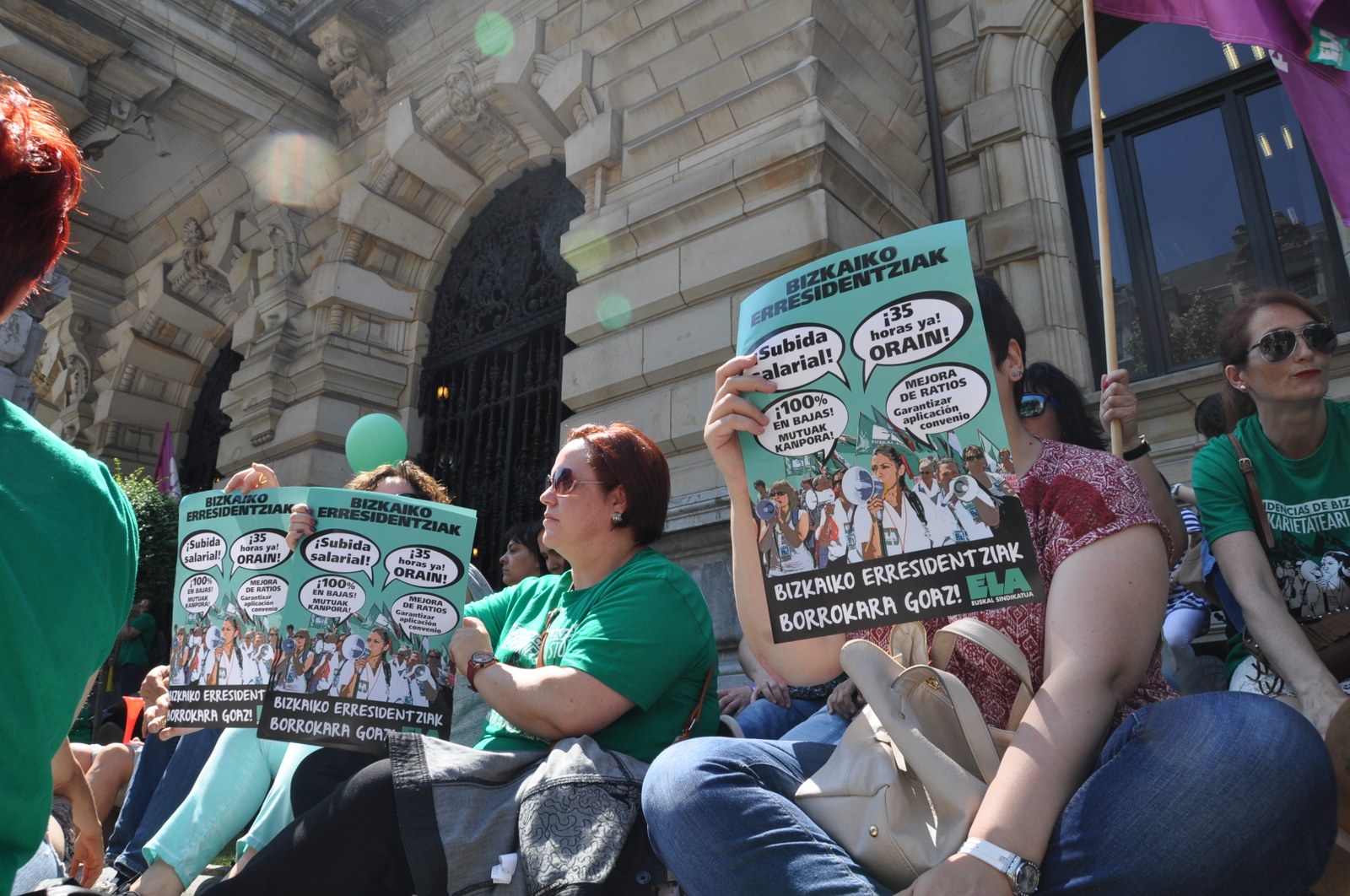 Amplio seguimiento a la huelga en las Residencias de Bizkaia